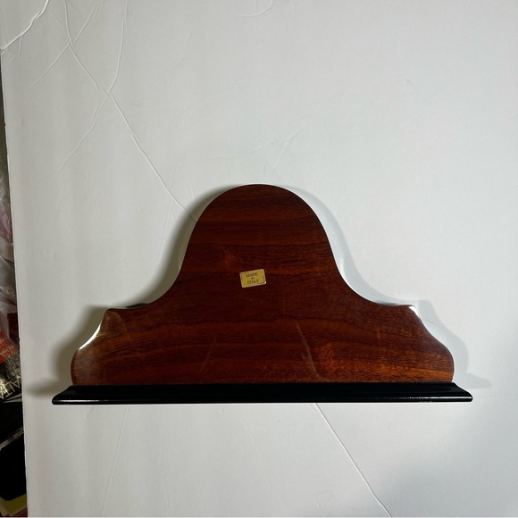 Green Italian Inlaid Mantle Clock Floral New Vintage - Picture 7 of 11